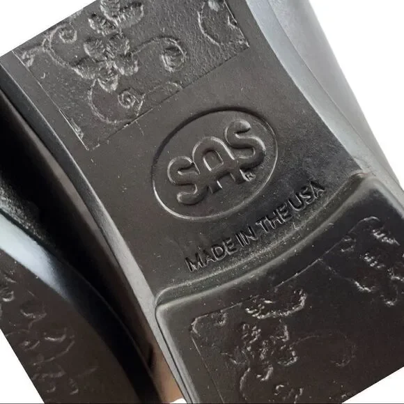 New SAS Scenic Ballet Flat Black Patent Leather Loafer Arch Support Women 8.5 - Picture 9 of 10